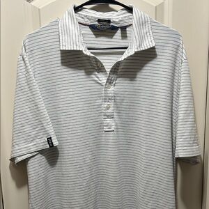 Ralph Lauren Gray Striped Polo Shirt